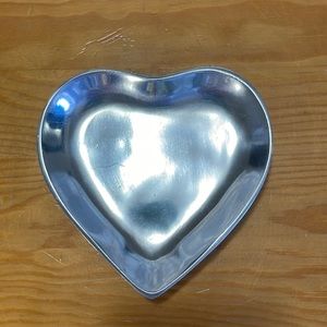 Metal Heart shaped jewellery trinket tray!!